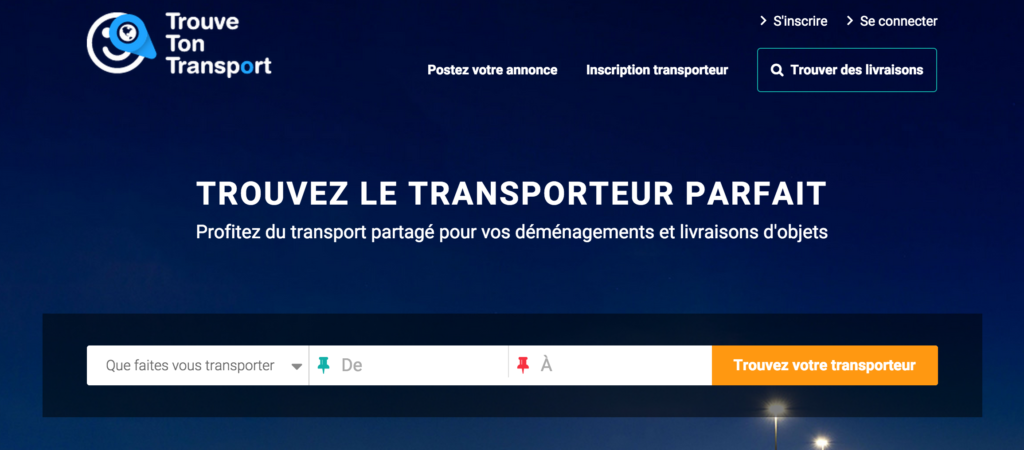 homepage trouve ton transport